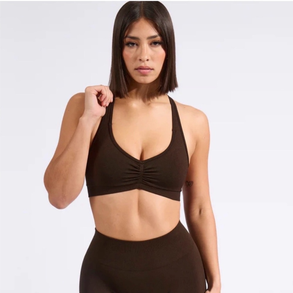 BuffBunny Dark Brown Sports Bra